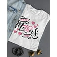 thumbnail image 3 of Mothers Day Noir Pink Shaped T-Shirt Women -Image by Shutterstock, Female Medium, 3 of 4