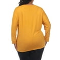 thumbnail image 3 of White Mark Women's Plus Size Banded Dolman Top, 3 of 5