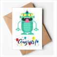thumbnail image 1 of Univers et Alien Créature Cartes de Mariage Félicitations Enveloppes de Voeux, 1 of 3