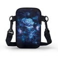 thumbnail image 2 of HELLHERO Mystic Blue Rose Galaxy Crossbody Bags Polyester with Zipper Closed Women Crossbody Bag for Daily Use, 2 of 7