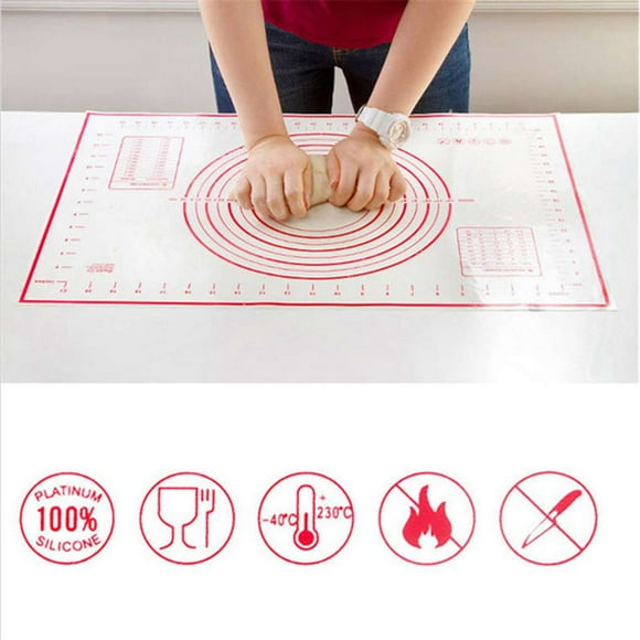 Tapis de Cuisson en Silicone Antiadhésifs Tapis à Pâtisserie avec Mesure Tapis de Cuisson Accessoire de Cuisine