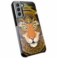 thumbnail image 1 of DALUX Hybrid Slim Phone Case Compatible with Samsung Galaxy S21 FE 5G (2021) 6.7 inch - Brown Mythic Cat, 1 of 2