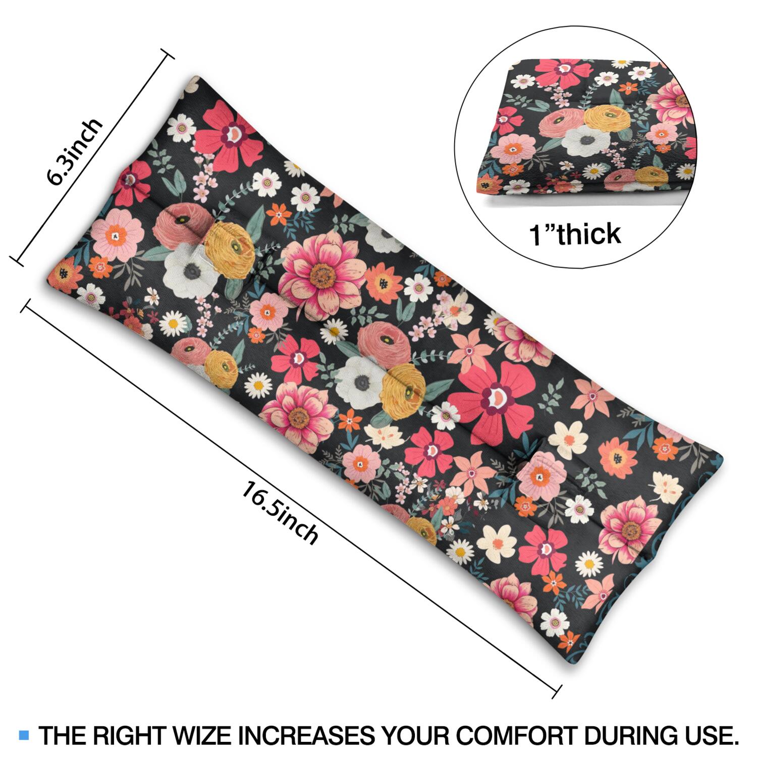 Chest Protection Seat Belt Pillow Post-Mastectomy Comfort Cushion (Bohemian)