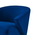 thumbnail image 5 of Armchair Accent Chair, Blue Navy, Velvet, Modern Contemporary, Mid Century Living Hotel Lounge Cafe Lobby, 5 of 8