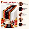 thumbnail image 4 of Happy Birthday Table Runner Linen Party Decorative Tablecloth 72-inch Birthday-Themed Table Runner Background, 4 of 6