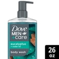 thumbnail image 2 of Dove Men+Care Body Wash to Rebuild Skin in the Shower Eucalyptus + Cedar Oil with Plant-Based Cleansers and Moisturizers, 26 oz, 2 of 10