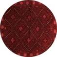 thumbnail image 1 of Ahgly Company Indoor Round Southwestern Red Country Area Rugs, 4' Round, 1 of 4