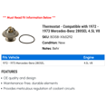 thumbnail image 2 of Thermostat - Compatible with 1972 - 1973 Mercedes-Benz 280SEL 4.5L V8, 2 of 2