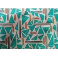 thumbnail image 4 of oneOone Cotton Silk Fabric Triangle & Line Geometric Fabric Prints By Yard 42 Inch Wide, 4 of 4