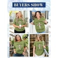 thumbnail image 6 of XCHQRTI Christian Shirts for Women Plus Size Tshirts Cross Faith Shirt Short Sleeve Oversized Graphic Tee, 6 of 10