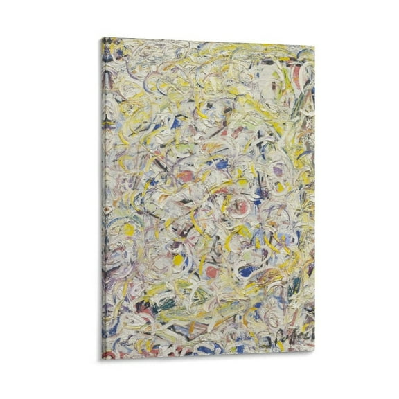 Jackson Pollock Canvas Wall Art Framed 《Shimmering Substance II》 Print Paintings Poster Picture Print Canvas Poster Wall Paint Art Posters Decor Modern Home Artworks Gift 08x12inch(20x30cm)