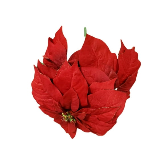 21" Ashland Poinsettia Christmas Decorative Pick