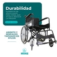 thumbnail image 2 of Silla de Ruedas Llantas Todo Terreno | Plegable con Cinturón de Seguridad | Soporta hasta 110 Kg, 2 of 10