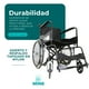 thumbnail image 2 of Silla de Ruedas Llantas Todo Terreno | Plegable con Cinturón de Seguridad | Soporta hasta 110 Kg, 2 of 10