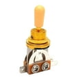 thumbnail image 3 of MERIGLARE Electric Guitar 3 Way Toggle Switch Metal Component Short Replacement Adults Gold, 3 of 5