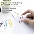 thumbnail image 5 of BAZIC Paper Clips 50mm Jumbo Large Size, Color Paper Clip Paperclips (100/Pack), 1-Pack, 5 of 7