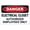 Warning Sign 4, variant on Danger Electrical Closet Authorized Employees Only Metal Tin Sign 8"x12" - Clear Warning for Home & Business Use, Electrical Closet Sign