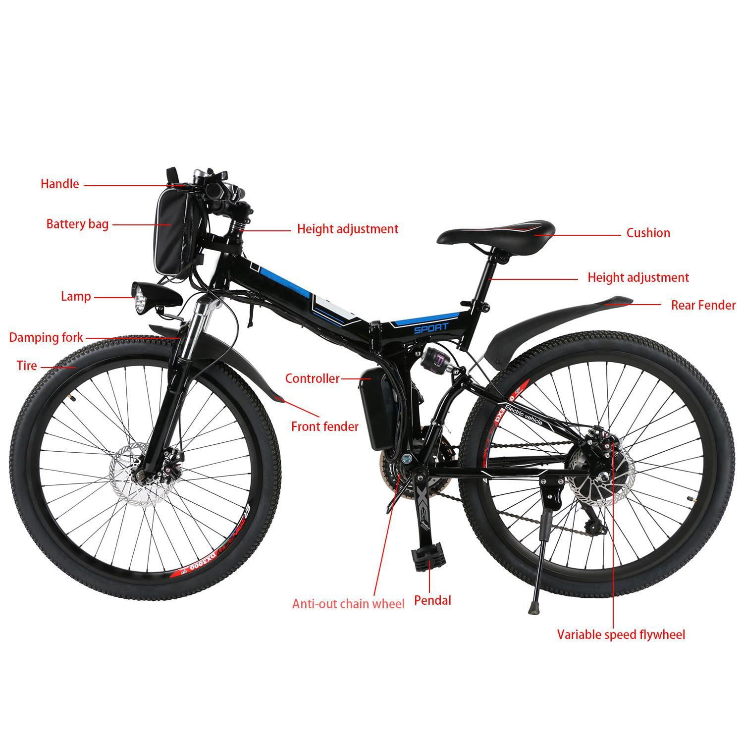 ancheer 26 folding electric bike