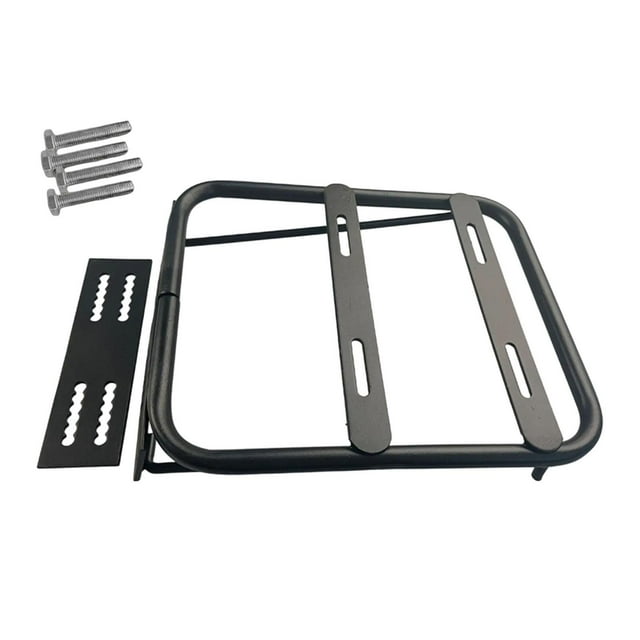 koolsoo Electric Bike Rear Luggage Rack Easy Installation Plate Base Extension Shelf Black