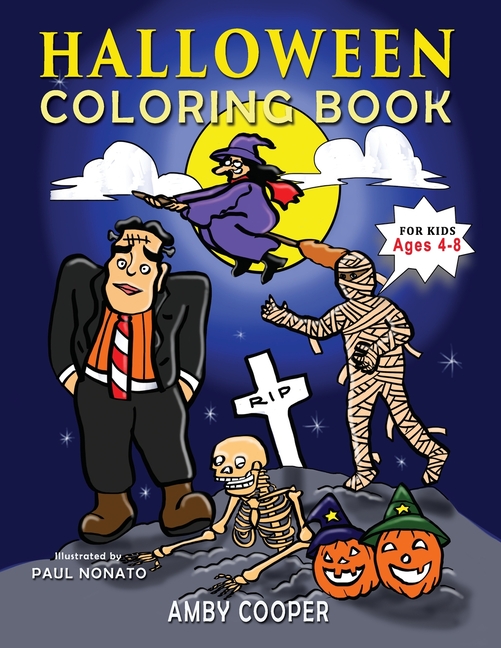Halloween Coloring Book For Kids Ages 48 A Fun Halloween Workbook
