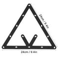 thumbnail image 1 of Black Billiard Rack, Billiard Ball Rack, Lightweight  6Pcs/Set For 8 Ball, 9 Ball And 10 Ball Pool Pool Halls Use Home Use, 1 of 8