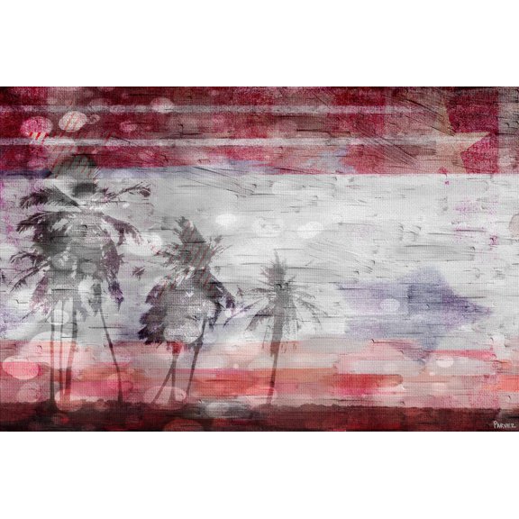 Parvez Taj "Patriotic Palms" Print on Canvas