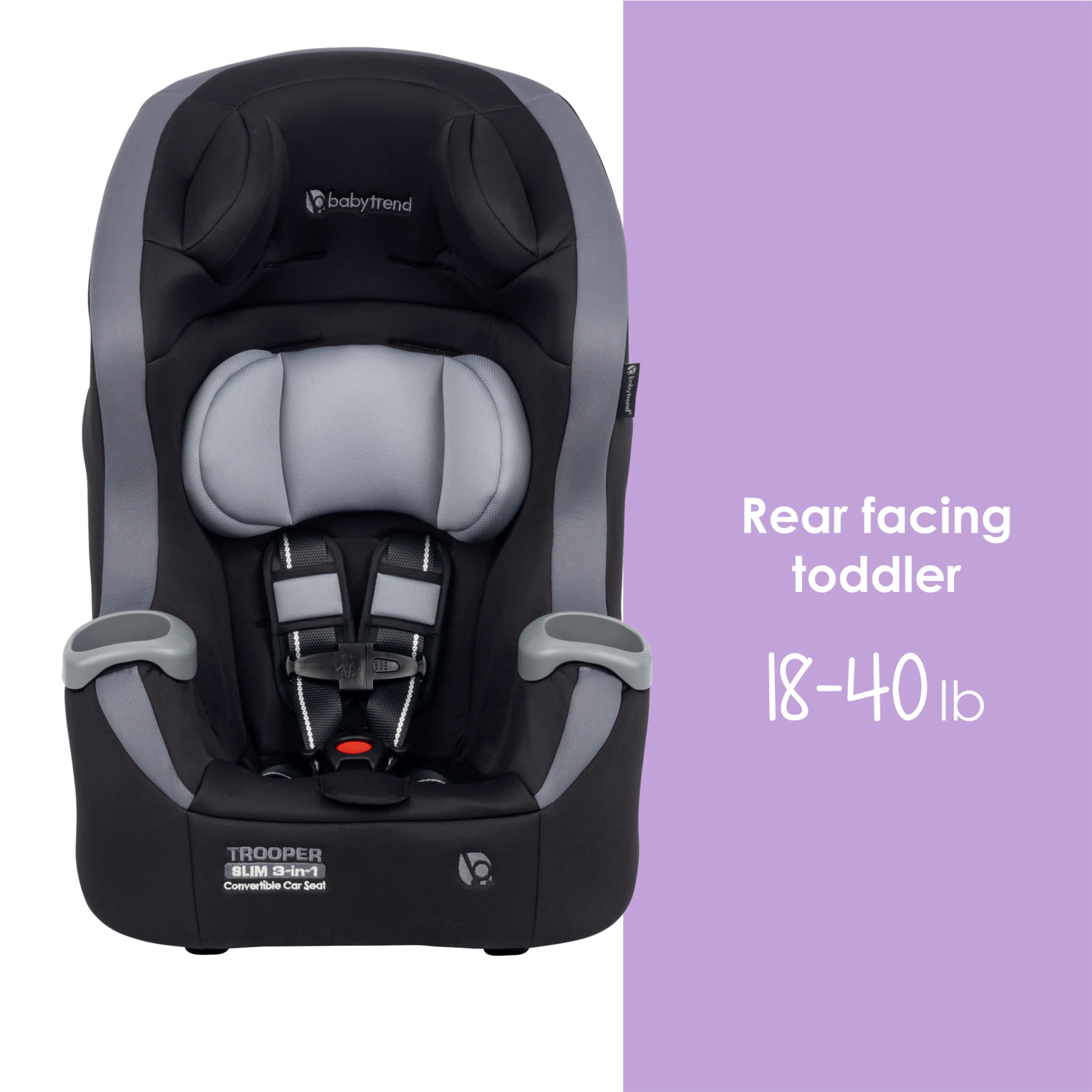 Baby Trend Trooper™ SLIM 3-in-1 Convertible Car Seat with Side Impact Protection