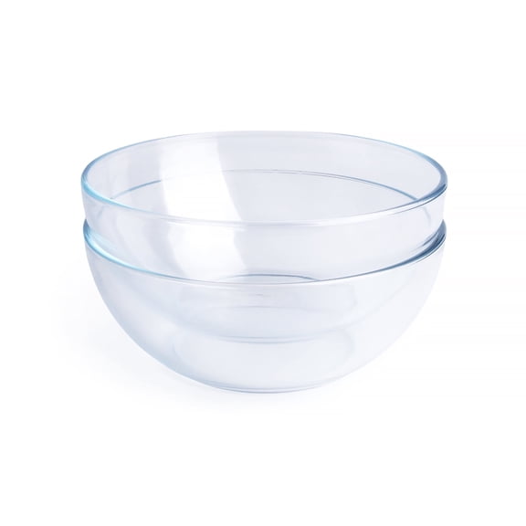 Round Tempered Glass Bowl - 8" x 2PCS