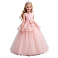 thumbnail image 2 of ATOGUTA Girl Dresses for Special Occasions Pink Sleeveless Tulle Long Formal Wedding Pageant Party Fancy Princess Ball Gown Dresses 5T-15, 2 of 6