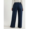thumbnail image 5 of Sofia Jeans Women's Plus Size Diana Palazzo Super High Rise Seamed Jeans, 32.5" Inseam, Sizes 14W-28W, 5 of 6