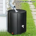 thumbnail image 2 of Zimtown 132 Gallon Portable Rain Barrel Farms Water Storage Saver for Patio - Black, 2 of 8