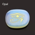 thumbnail image 1 of CUITING Natural Pocket Stone Engraved ”Eye of Horus” Inspirational Positive Word-Spotted Stone, 1 of 6