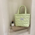 thumbnail image 4 of Candy-colored cotton handbag, fashionable and simple, student hand-carried lunch bag, 4 of 5
