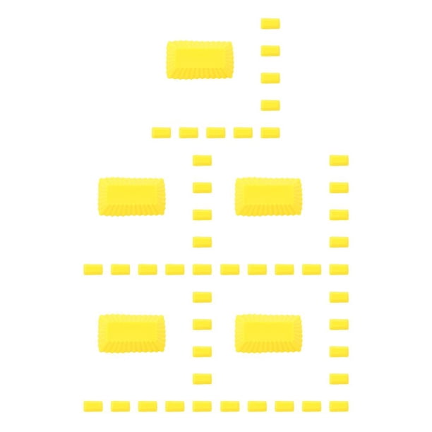 Bearachild 10 Uds molde de pastel de silicona Rectangular Mousse pudín herramientas para hornear reutilizable antiadherente