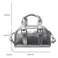 thumbnail image 4 of Bolso Hombro para Mujer Cruzado Elegante PU Viajes Al Aire Libre (plata), 4 of 7