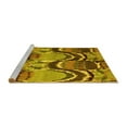 thumbnail image 2 of Ahgly Company Machine Washable Indoor Rectangle Abstract Yellow Modern Area Rugs, 3' x 5', 2 of 4