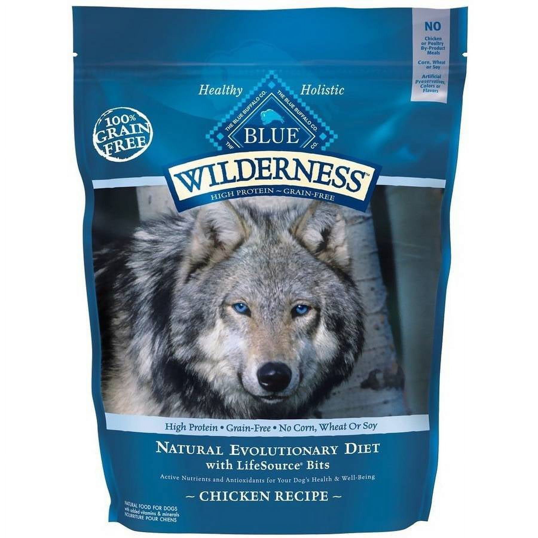 Blue Buffalo Blue Wilderness Natural Adult High Protein Chicken Recipe Dry Dog Food 4.5 lbs.