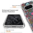 thumbnail image 4 of KAIYANG Funda para teléfono con estampado de patrones para Google Pixel 8 Pro, marco de PC + funda de teléfono transparente anticaídas de TPU, estilo H, Google Pixel 8 Pro, multicolor, 4 of 5