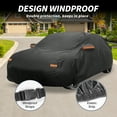 thumbnail image 3 of Funda de coche Bargains de aluminio para exteriores, funda a prueba de agua con cremallera en la puerta del conductor, negra para Mazda CX-50, 3 of 7