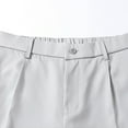 thumbnail image 5 of YYDGH Men's Flat Front Pleat Dress Shorts for Golf Casual and Formal Wear White XXL, 5 of 6