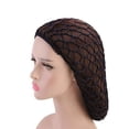 thumbnail image 1 of Womens Mesh Hair Net Crochet Cap Solid Color Snood Sleeping Night Cover Turban, 1 of 6