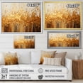 thumbnail image 5 of Designart "Radiant Gold II" Abstract Landscape Floater Framed Canvas Wall Art, 5 of 8