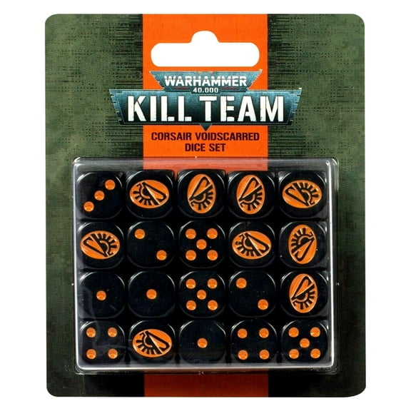 Games Workshop Warhammer 40K Kill Team: Corsair Voidscarred Dice GWS 102-95