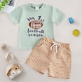 thumbnail image 2 of Gubotare Infant Golf Outfit Graphic T-Shirt and Shorts Outfit Set Infant to Little Kid 3 6 9 12 18 24 Months 2T 3T 4T 5T,Yellow, 2 of 6