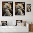 thumbnail image 4 of Designart "Taupe Creature Egret" Animals Print on Natural Pine Wood, 4 of 5