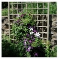 thumbnail image 6 of Dura-Trel Cambridge 57 by 95 Inch Heavy Duty Weather Stabilized PVC Vinyl Outdoor Garden Patio Trellis with Wall Mounting Screws and Spacers, Mocha, 6 of 6