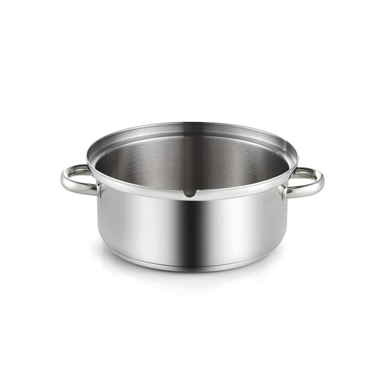 Cook N Home Stock Pot with Lid, Basics Stainless Steel Casserole Stock
