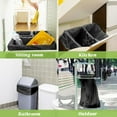 thumbnail image 5 of 8 Gallon 56 Counts Medium Trash Bags,Fit 7,8,9,10 Gal Garbage Bags by Teivio, 30 Liter Thick Bathroom Can Bin Liners,Plastic Bags for Home Office Kitchen, Black, 5 of 8