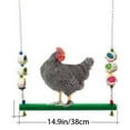 thumbnail image 4 of Columpio de escaleras de aves de corral de patio trasero,Escalera de pollo para de gallinero,pájaros juguetes masticar perca subir loros,jaula para mascotas accesorio para colgar Jinwen Columpio de escaleras de aves de corral de patio trasero, 4 of 8