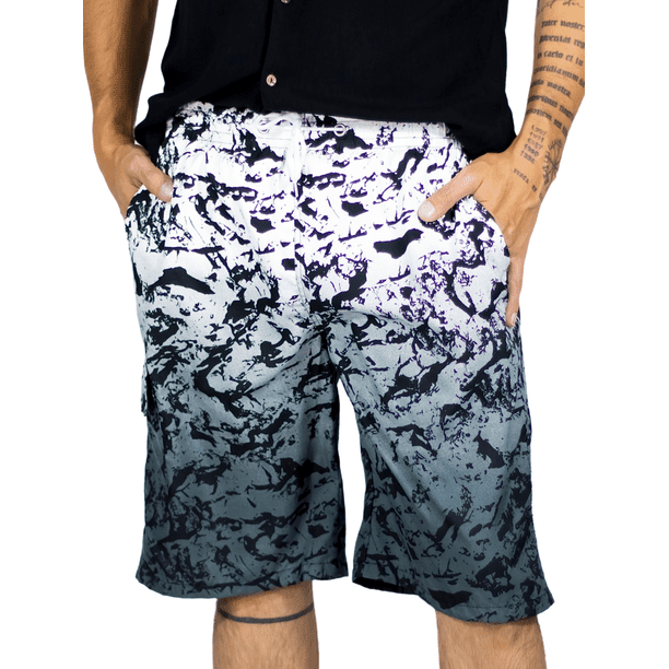 Short Playa y Alberca Hombre Estampado Traje Baño con Forro